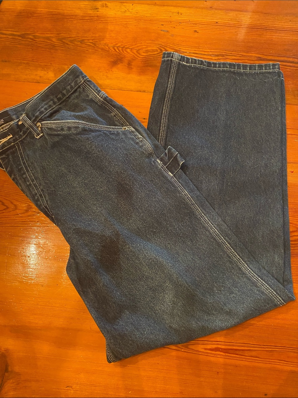 Men's Dark Blue Relaxed cargo Fit Jeans